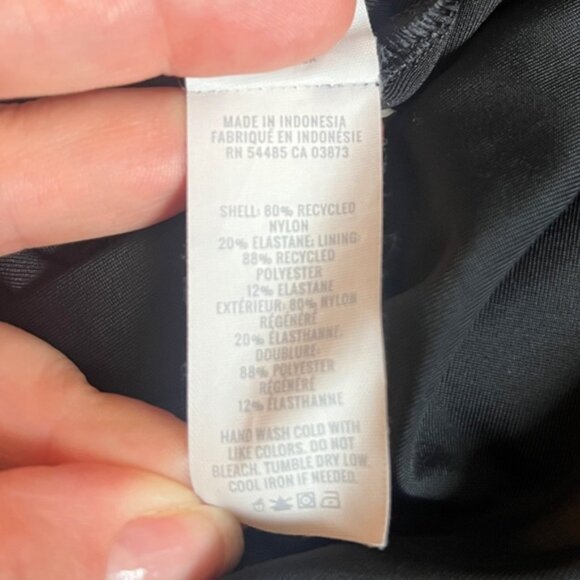 Aerie Wrap Full Coverage One Piece Swimsuit Black - Picture 7 of 7